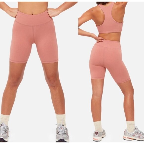 NWT MATE the Label Rose Pink Organic Stretch Biker Short - Size XS - Picture 9 of 10